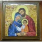 OBRAZ PŁYTKA CERAMICZNA ŚWIĘTA RODZINA 18,5 x 18,5 cm