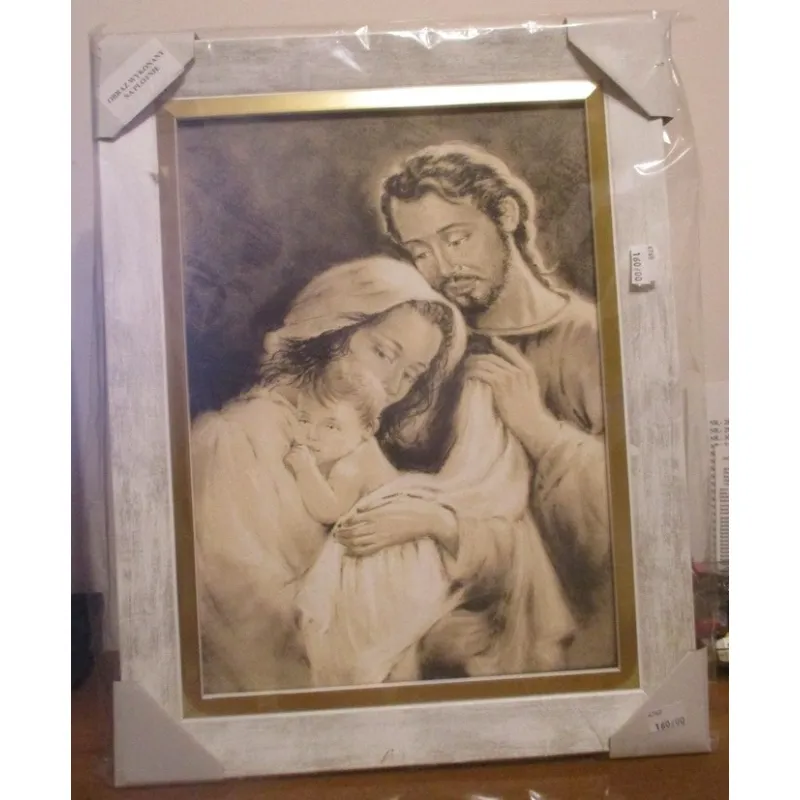 OBRAZ SWIETA RODZINA PŁÓTNO.Wymiary: 30 cm x 40 cm