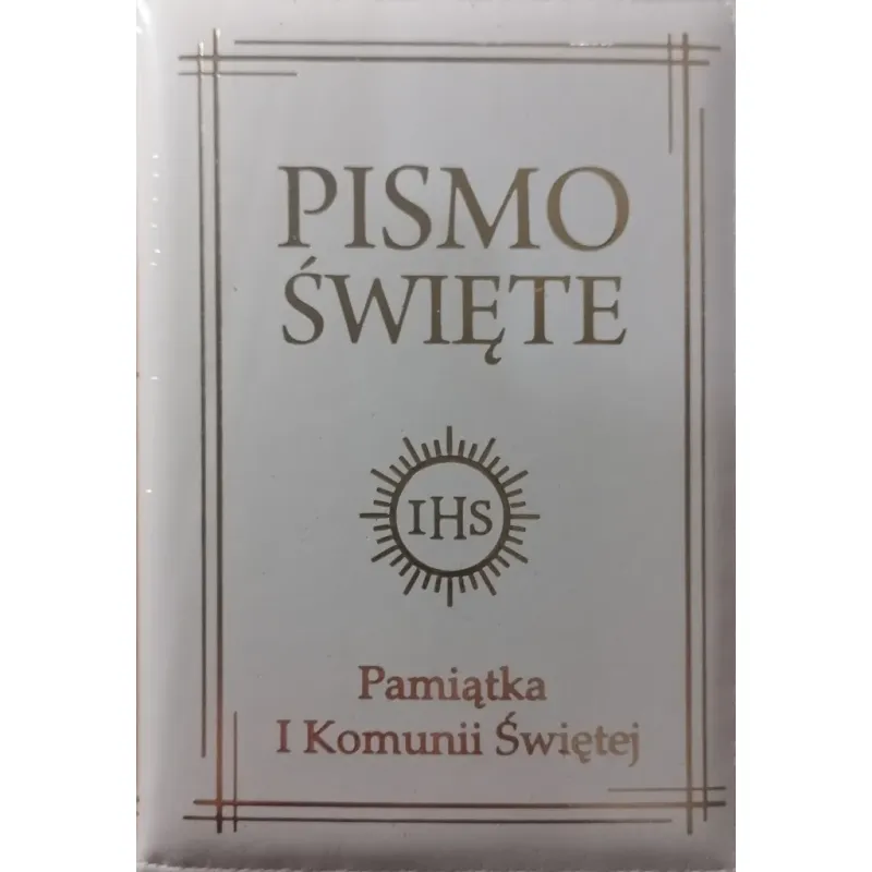PISMO ŚWIĘTE STAREGO I NOWEGO TESTAMENTU. PAMIĄTKA I KOMUNII ŚWIĘTEJ . ETUI SKÓROPODOBNE