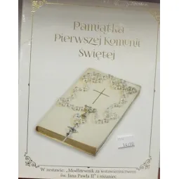PAMIĄTKA I KOMUNII ŚWIĘTEJ, W ZESTAWIE: "MODLITEWNIK ZA WSTAWIENNICTWEM ŚW. JANA PAWŁA II + RÓŻANIEC