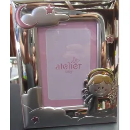 RAMKA SREBRNA Z ANIOŁKIEM