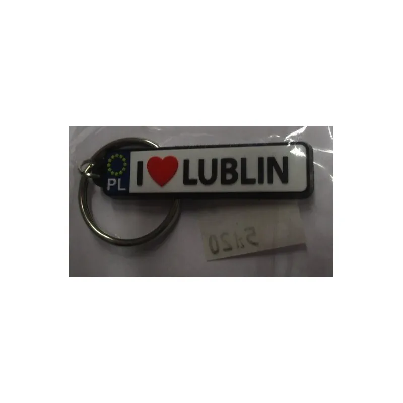 BRELOK GUMOWY TABLICA REJESRTACYJNA LUBLIN