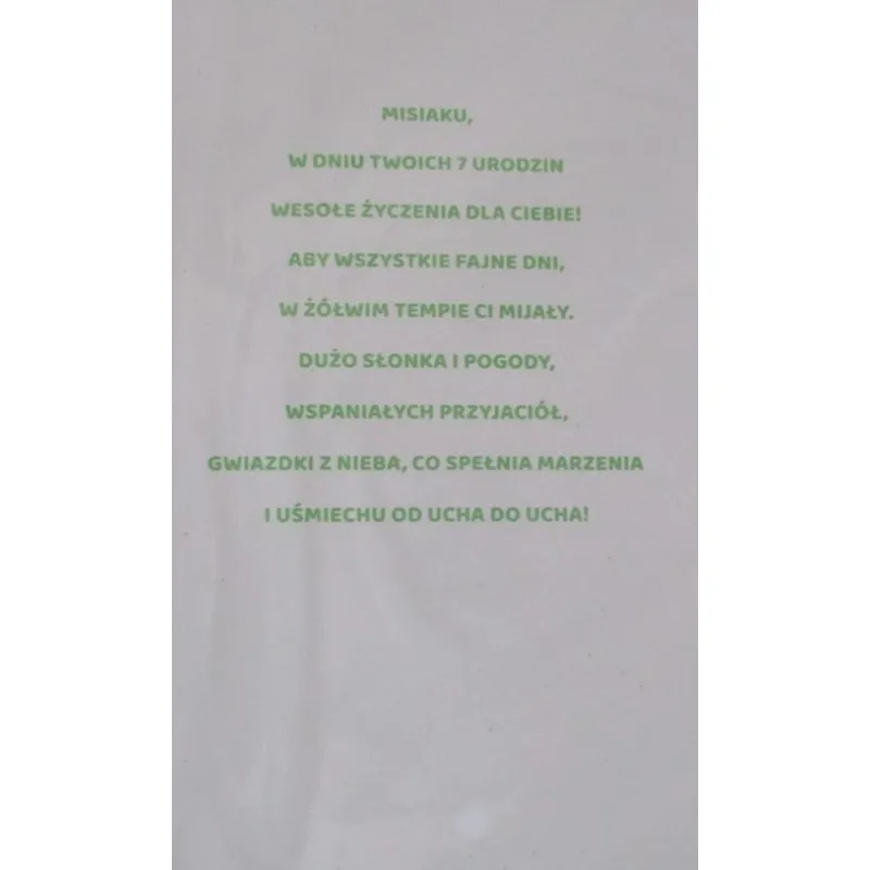 KARNET URODZINOWY GRATULACJE!MASZ JUŻ 7 LAT!