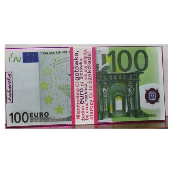 CZEKOLADA MLECZNA 100 EURO